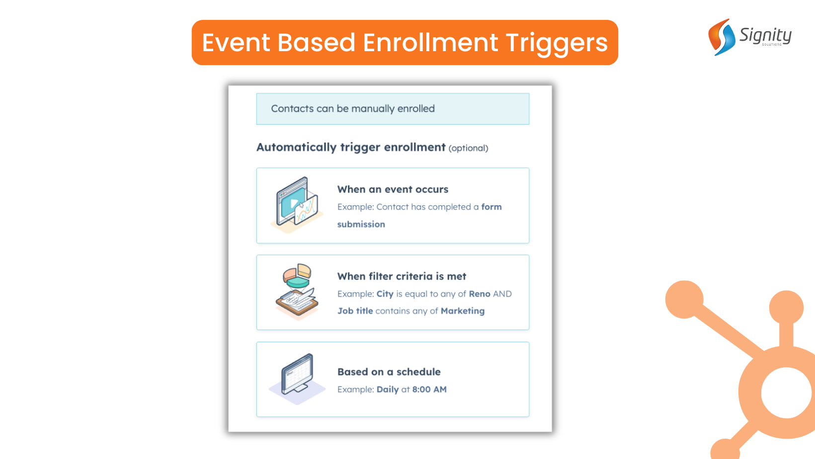 Event Enrollment Triggers