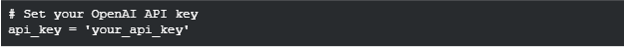 Set your OpenAI API key